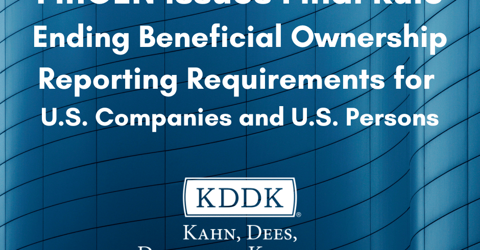 FinCEN Final Rule Ending BOIR 2026